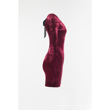 Ladies velvet dress with backless for Sale